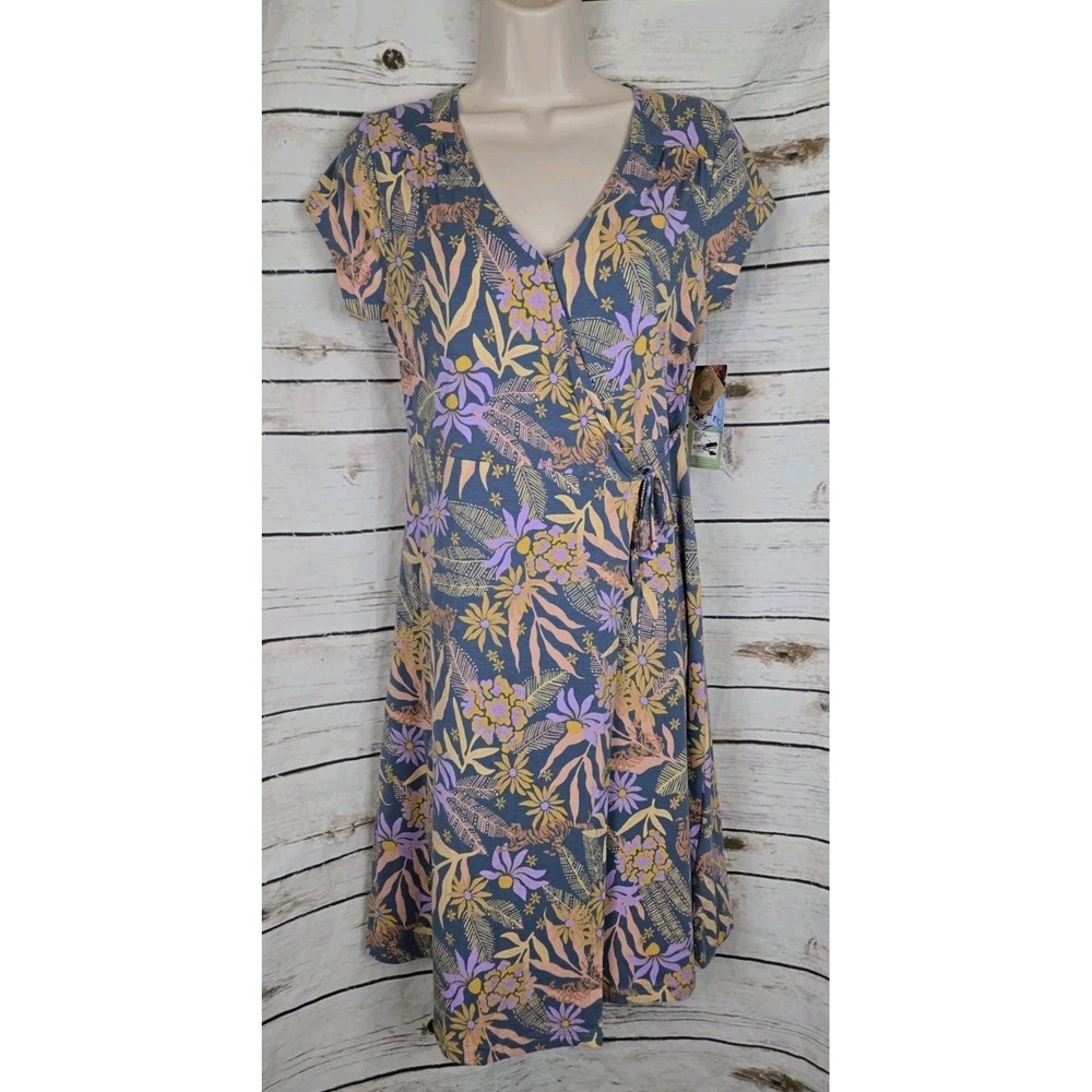 Sherpa Adventure Gear Dress S NEW Floral Wrap Outdoor Organic Cotton Womens